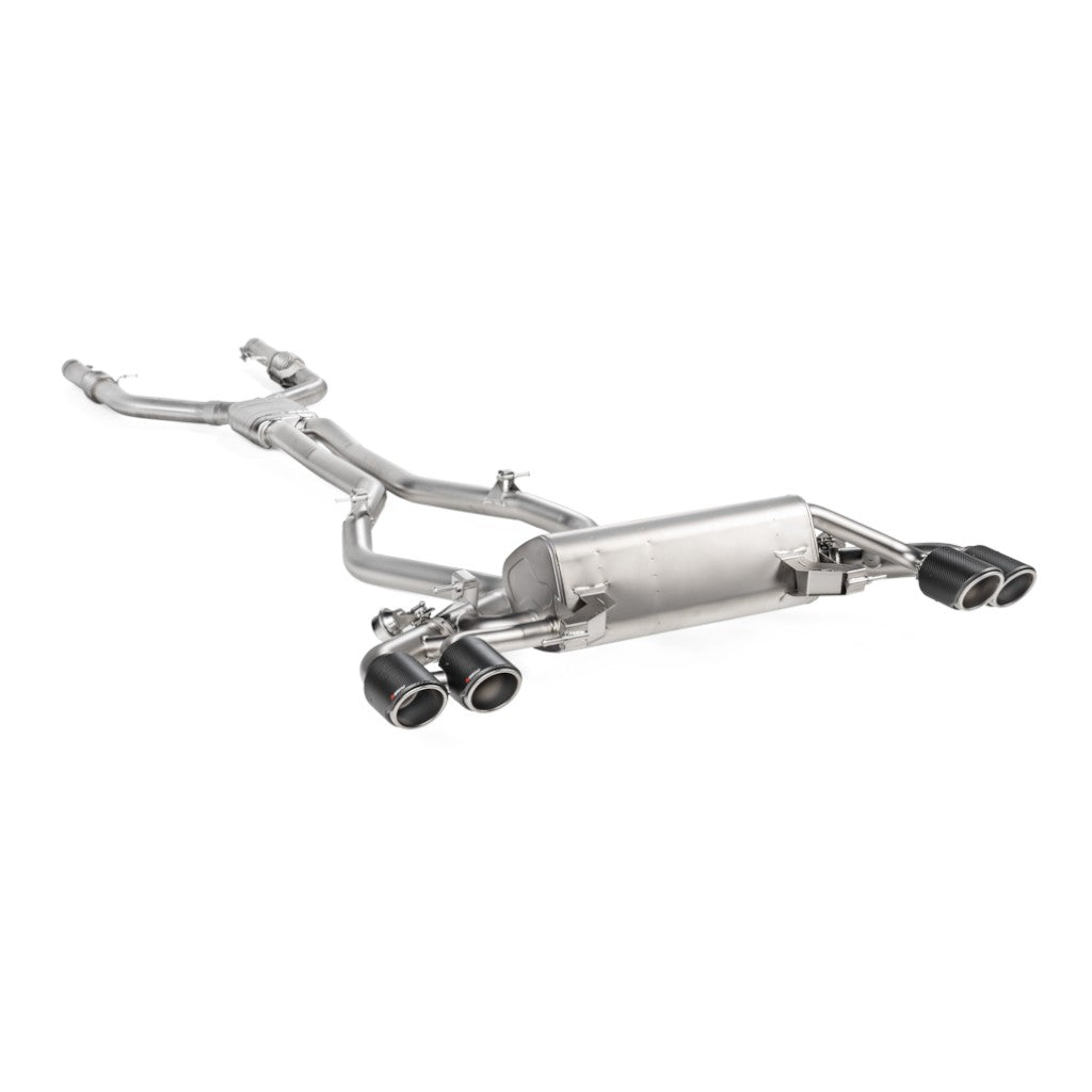 AKRAPOVIC S-AR/TI/1H Вихлопна система Evolution Line (титан) для ALFA ROMEO Giulia Quadrifoglio 2016-2020 Photo-0 