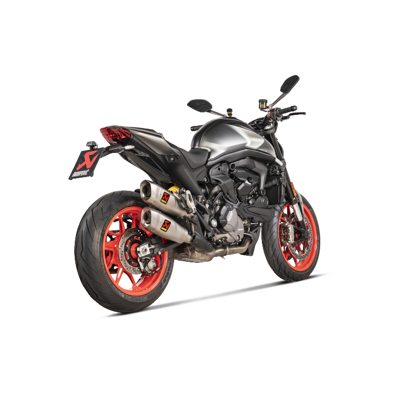 AKRAPOVIC S-D9SO17-HCQT Вихлопна система Slip-On Line (Titanium) для DUCATI Monster 2021-2023 Photo-2 