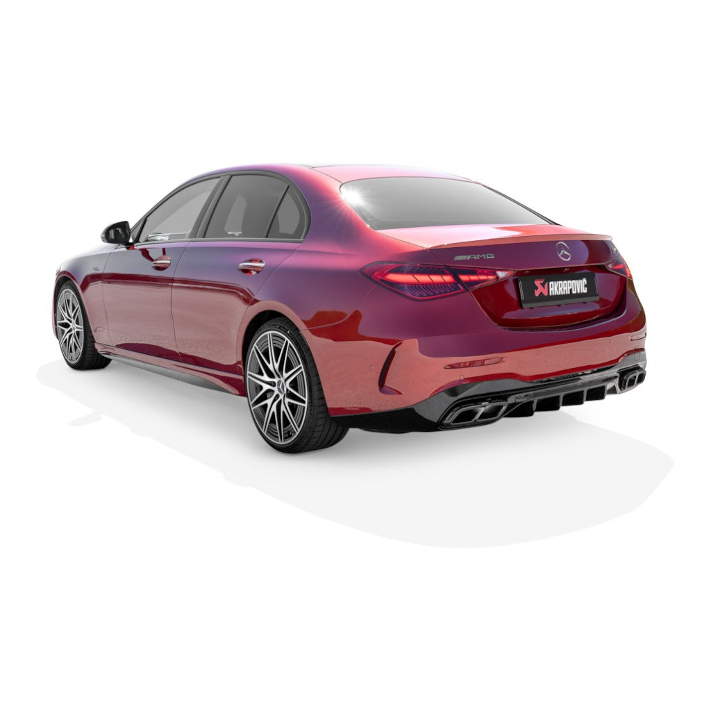 AKRAPOVIC S-ME/T/18H Вихлопні глушники Slip-On Line (Титан) для MERCEDES-AMG C63 S E Performance / C43 4Matic (W206 / S206) Photo-3 