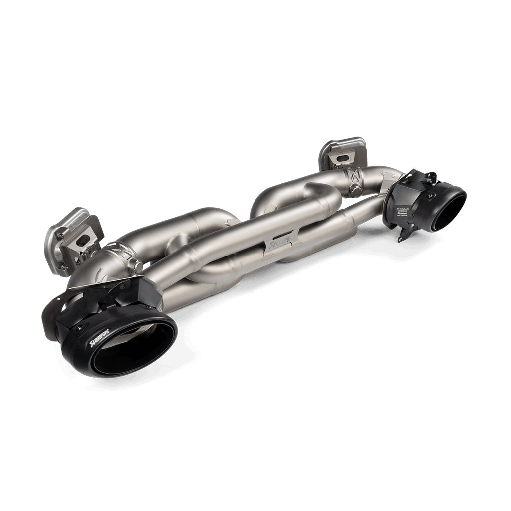 AKRAPOVIC S-PO/TI/19 Вихлопна система Slip-On Race Line (Titanium) для PORSCHE 911 Turbo / Turbo S / Cabriolet / Sport Classic (992) 2020- Photo-0 