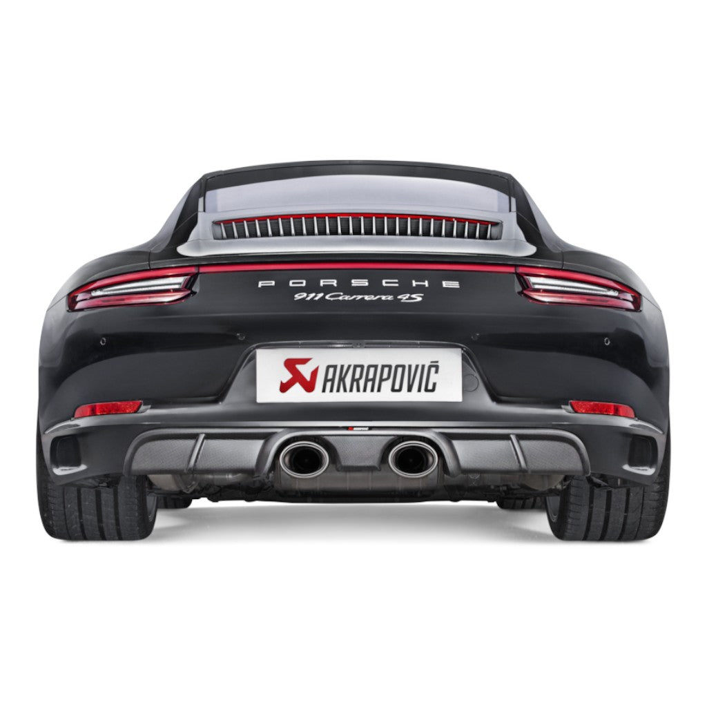 AKRAPOVIC S-PO/TI/5H Вихлопна система Slip-On Line (титан) для PORSCHE 911 Carrera / S / 4 / 4S / GTS (991.2) OE Non Sport Exhaust Photo-2 