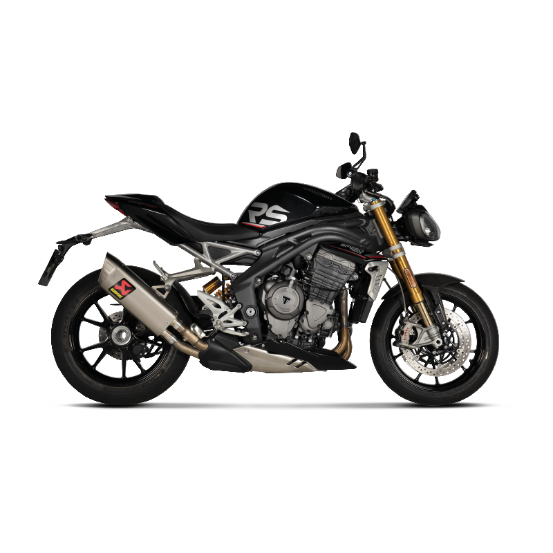 AKRAPOVIC S-T12SO5-HAPXLT Глушник Slip-On Line (Titanium) для TRIUMPH Speed Triple 1200 RS / RR 2021-2023 Photo-1 