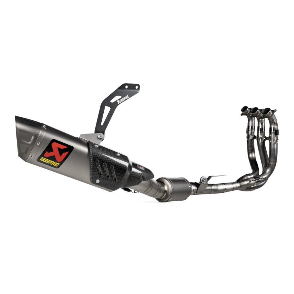 AKRAPOVIC S-T6E1-APLT Вихлопна система Evolution Line (титан) для TRIUMPH Daytona 660 2024-2026 Photo-1 