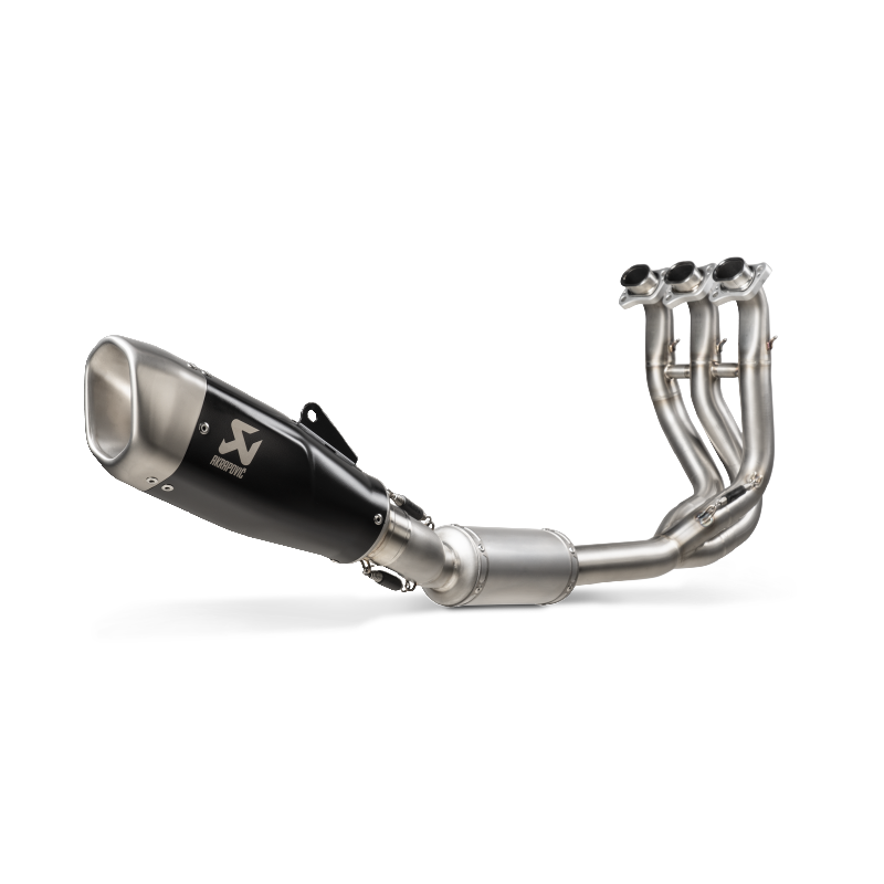 AKRAPOVIC S-T6R1-CQTBL Вихлопна система Racing Line (Titanium) для TRIUMPH Trident 660 2021-2023 Photo-0 