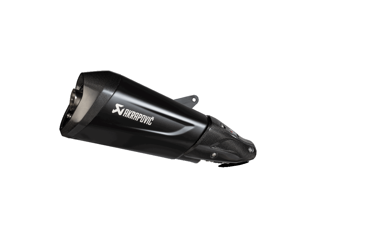 AKRAPOVIC S-VE3SO10 - Hzdfbl Вихлопна система Slip-on Line (SS) VESPA GTS 300 Euro5 (BLACK) Photo-0 