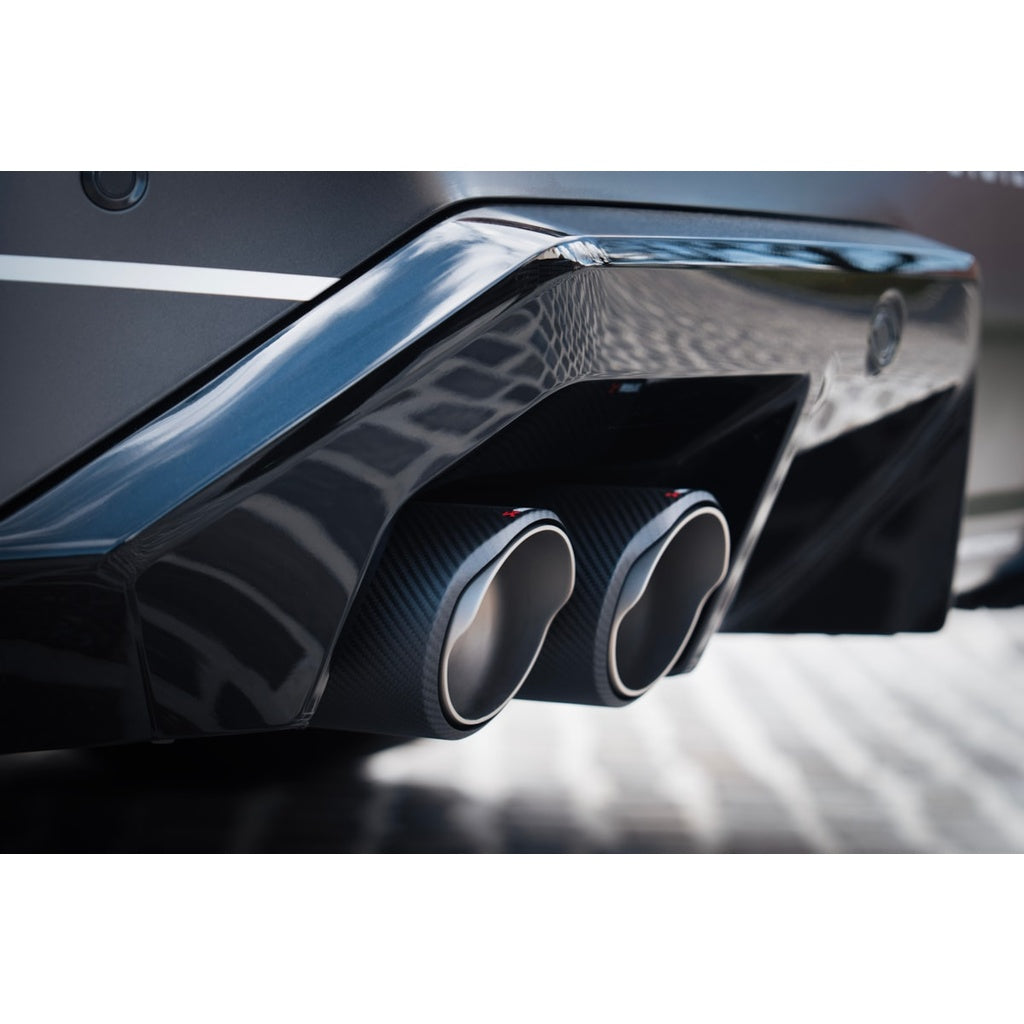 AKRAPOVIC TP-CT/78 Комплект наконечників вихлопних труб циліндричної форми (карбон) для BMW M5 (G90 / G99) Photo-4 