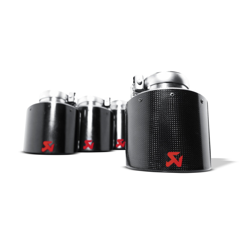 AKRAPOVIC TP-NIR35C Комплект насадок вихлопу (карбон, діаметр 125 мм) для NISSAN GT-R (R35) / CHEVROLET Corvette ZO6/ZR1 (C6) Photo-2 