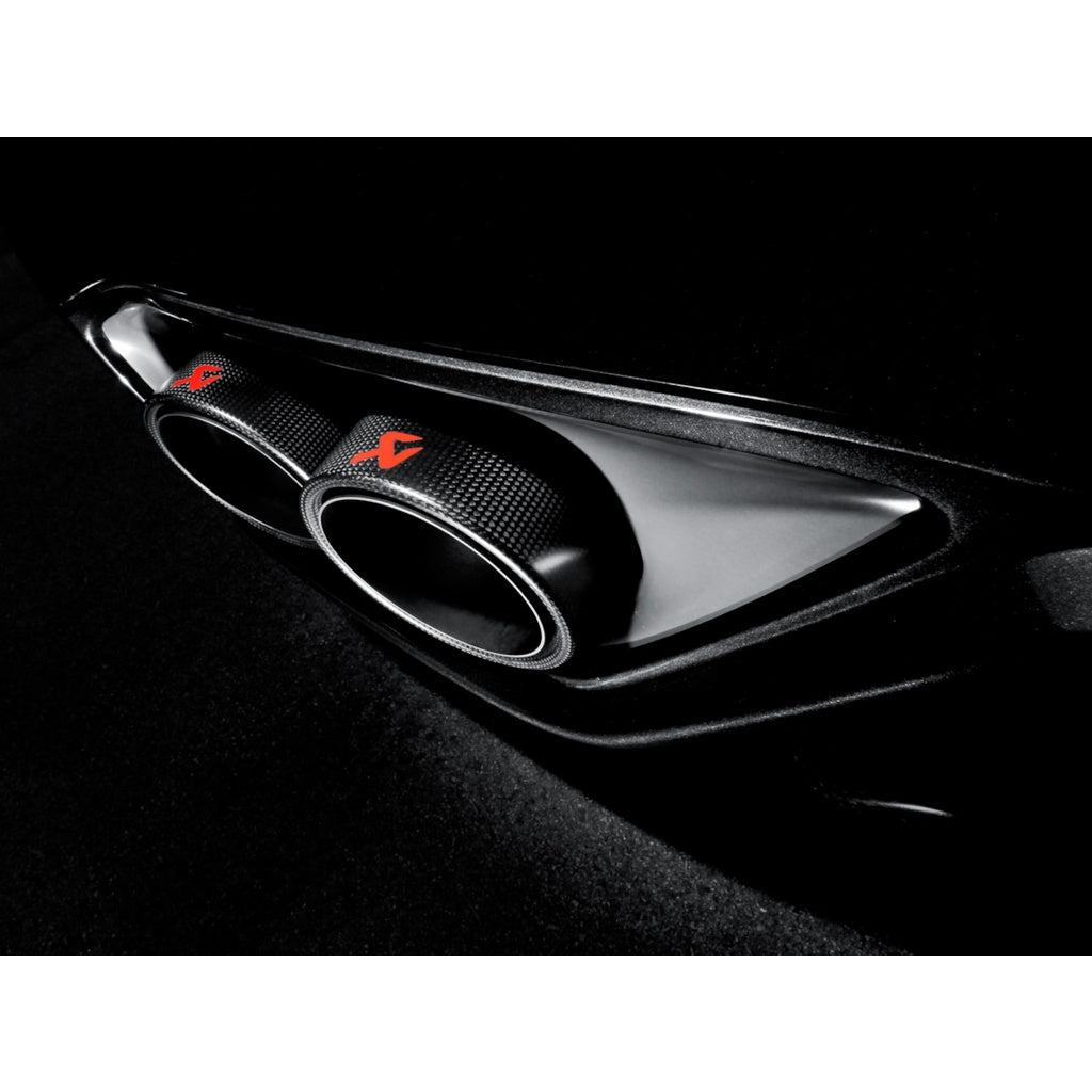 AKRAPOVIC TP-NIR35C Комплект насадок вихлопу (карбон, діаметр 125 мм) для NISSAN GT-R (R35) / CHEVROLET Corvette ZO6/ZR1 (C6) Photo-3 