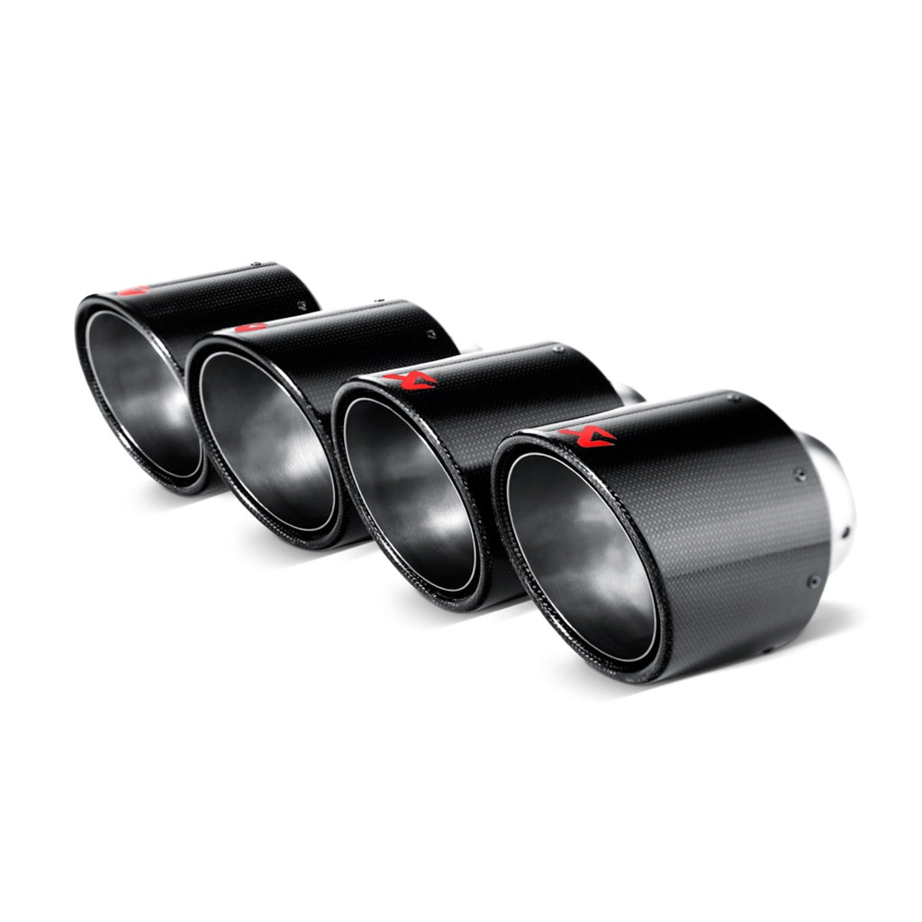 AKRAPOVIC TP-NIR35C Комплект насадок вихлопу (карбон, діаметр 125 мм) для NISSAN GT-R (R35) / CHEVROLET Corvette ZO6/ZR1 (C6) Photo-0 