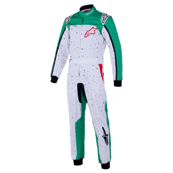 ALPINESTARS 3350125-263-42 Костюм для картингу KMX-9 V3, Білий / Зелений / Червоний, Розмір 42 Photo-0 