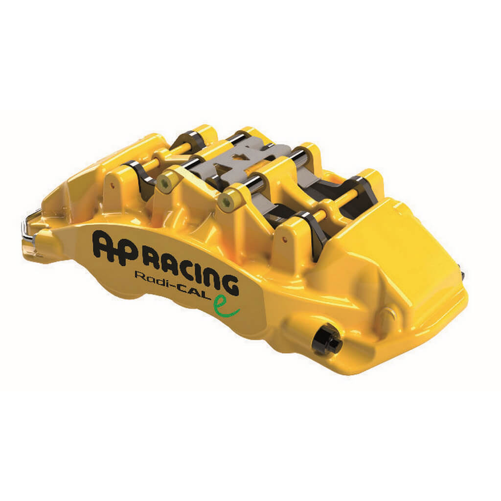 AP RACING CP9361-4AY31 Правий гальмівний супорт WR2 Radi-CAL E, 6 поршнів (RHL), жовтий Photo-0 