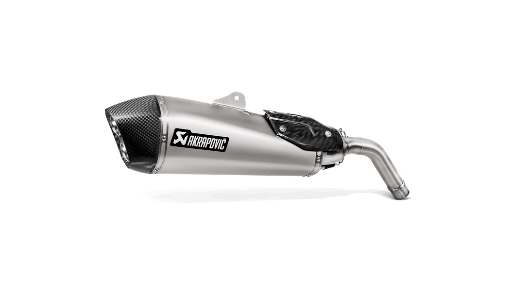 AKRAPOVIC S-T8SO2-HZAAT Глушник Slip-On Line (Titanium) для Triumph Tiger 800 XC/XR/XRx/XCx/XRT/XCA 2018-20 Photo-0 