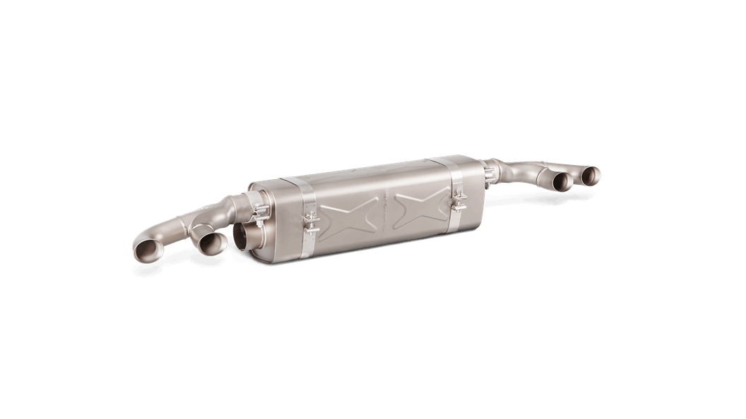 AKRAPOVIC S-PO/TI/6H Вихлопна система Slip-On Line (Titanium) для PORSCHE 911 Turbo/S (991.2) 2016+ Photo-2 