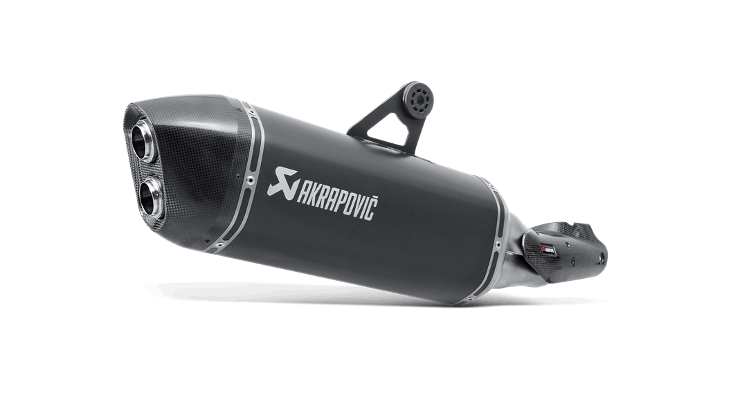 AKRAPOVIC S-B12SO10-HAABL Вихлопна система Slip-On Line (Titanium) BMW R 1200 GS 2013-16 (BLACK) Photo-0 