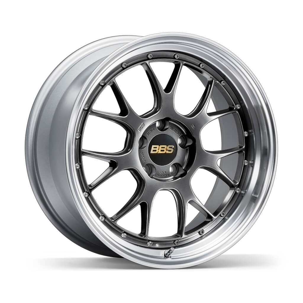 BBS LM300DB-SLD Кований двоскладовий алюмінієвий диск LM-R LM300 19×8.5 ET38 5×114.3 PFS, Діамантово-чорний диск і сріблястий обід з алмазною обробкою (DB-SLD) Photo-0 
