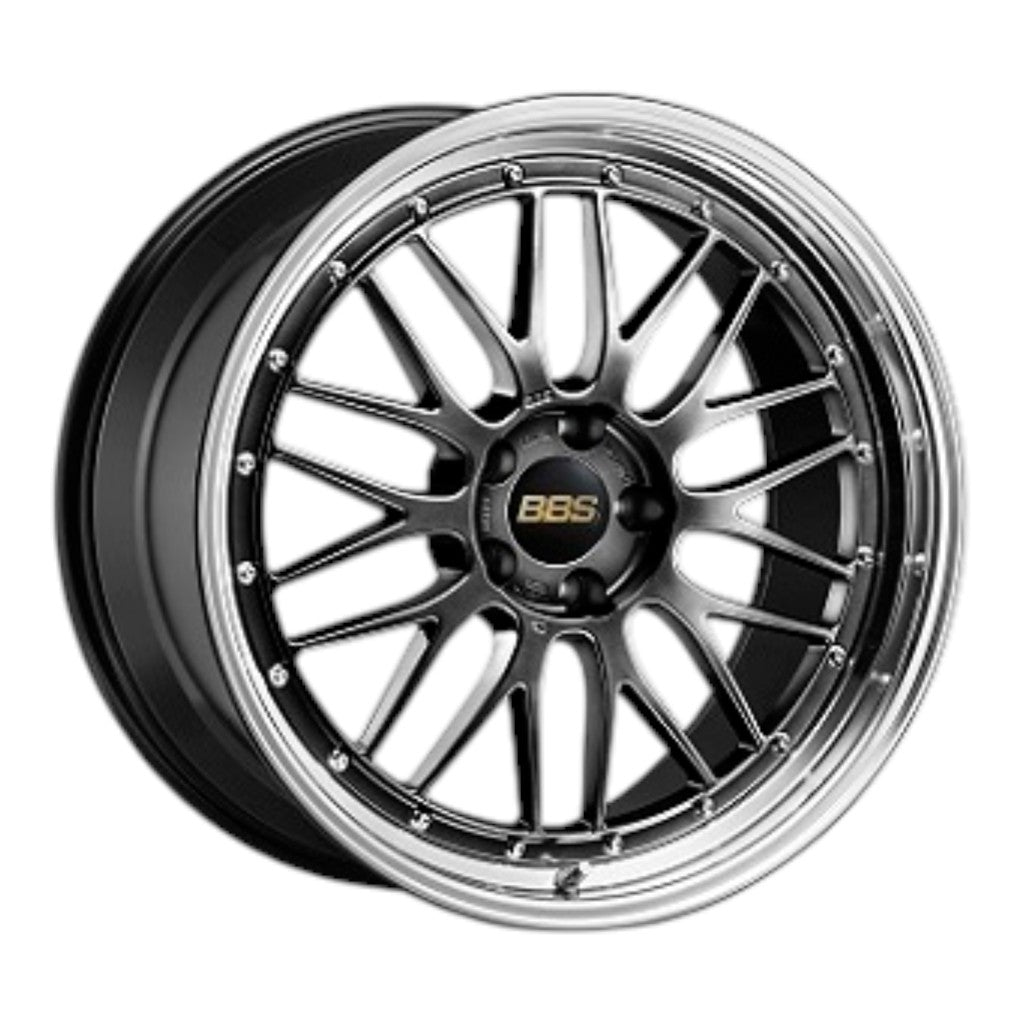 BBS LM554DB-BKBD Кований двоскладовий алюмінієвий колісний диск LM LM554 R18×10 ET25 / 5x120 PFS, чорна діамантова центральна частина та чорний полірований обід з алмазним проточуванням (DB-BKBD) Photo-0 