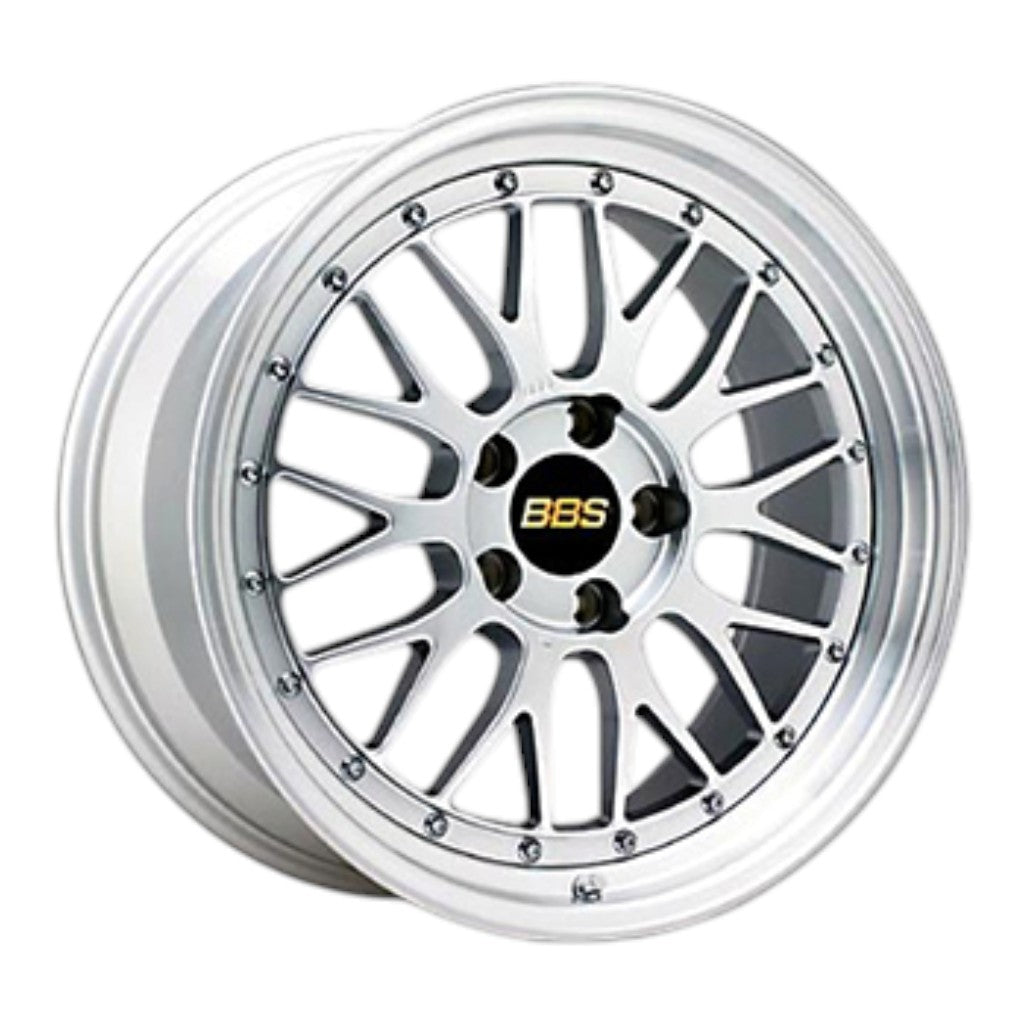 BBS LM554DS-SLD Кований двоскладовий алюмінієвий колісний диск LM LM554 R18×10 ET25 / 5x120 PFS, срібляста діамантова центральна частина та сріблястий обід з алмазним проточуванням (DS-SLD) Photo-0 