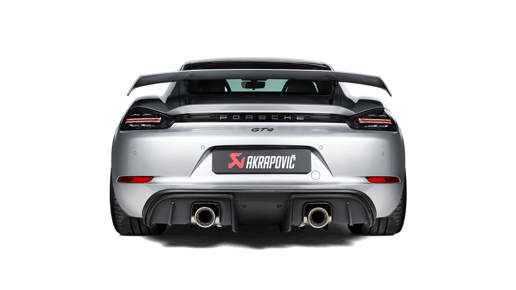 AKRAPOVIC TP-T/S/27 Комплект насадок вихлопної труби (титан) для PORSCHE 718 Cayman GTS 4.0 / Boxster GTS 4.0 2020-2024 Photo-3 