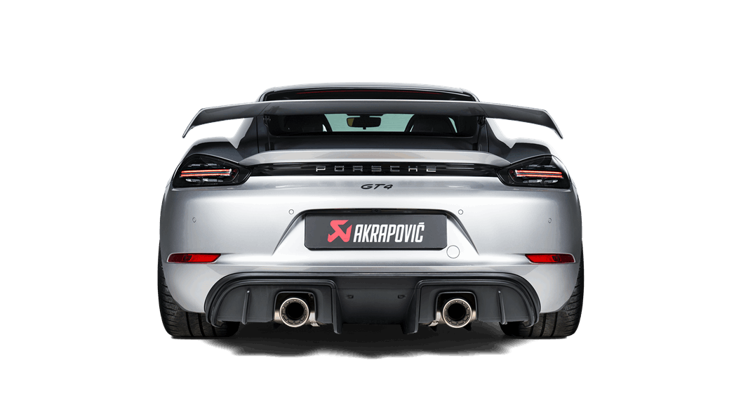 AKRAPOVIC TP-T/S/27 Комплект насадок вихлопної труби (титан) для PORSCHE 718 Cayman GTS 4.0 / Boxster GTS 4.0 2020-2024 Photo-2 