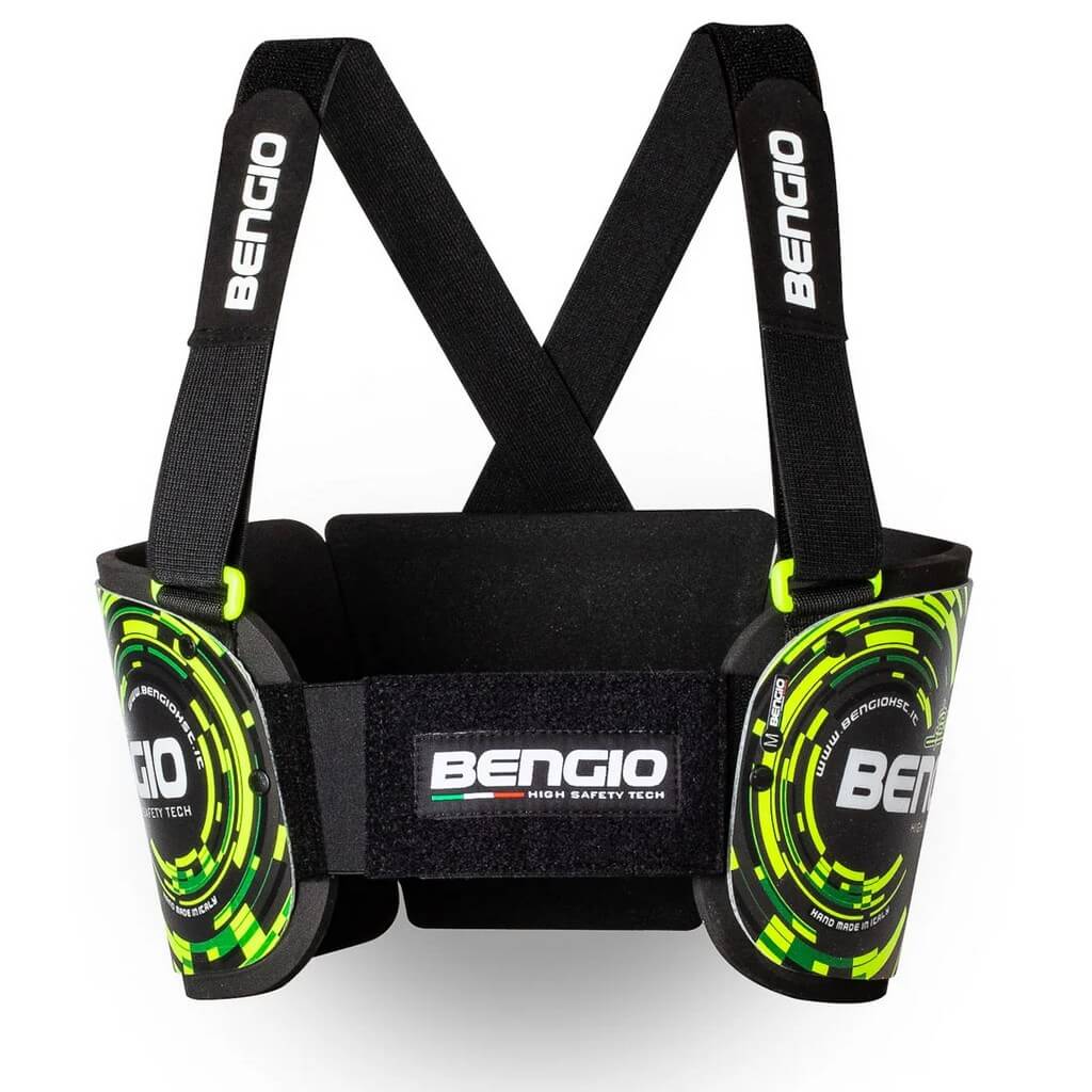 BENGIO STDXSGY Захист ребер для картингу Bumper, Сірий / Жовтий, Розмір XS Photo-0 