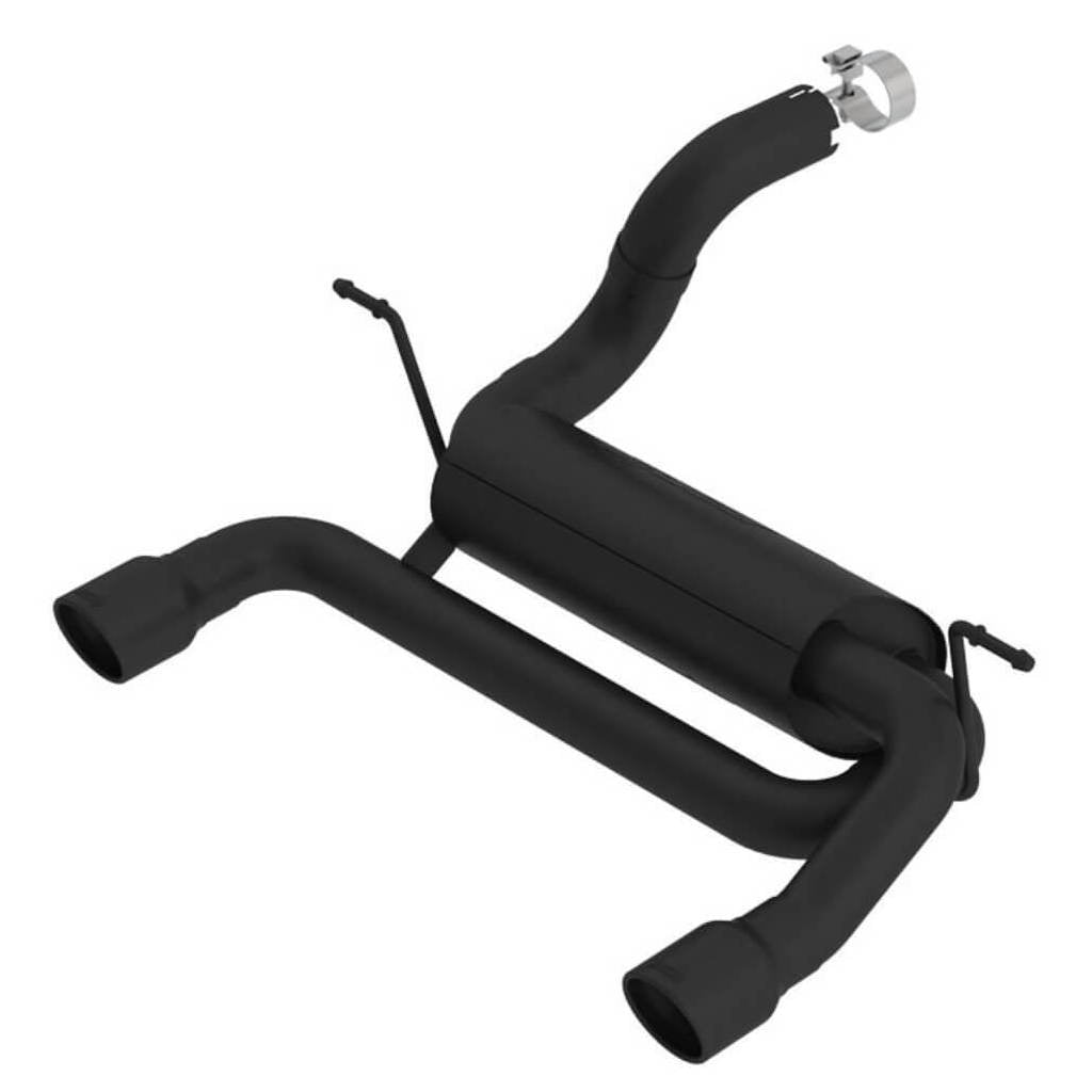 BORLA 11963CB Вихлопна система Axle-Back S-Type, 2.75\", 2.5\" (чорні наконечники 3.5\") для JEEP Wrangler 2.0L (JL / JLU) 2018- Photo-0 