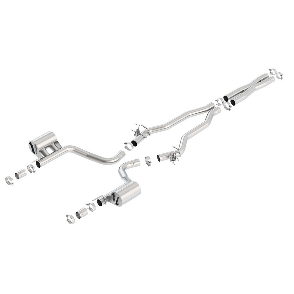 BORLA 140646 Вихлопна система Cat-Back 3", ATAK для DODGE Challenger SRT Hellcat 6.2L 2015-2023 Photo-0 