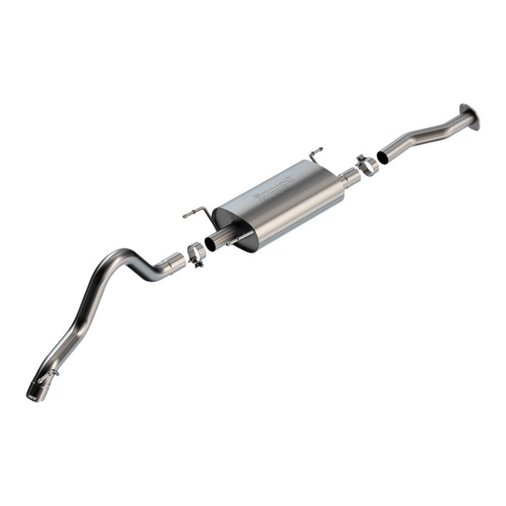 BORLA 140681 Вихлопна система Cat-Back 2.5", S-Type (наконечники 2.75", вигнуті донизу) для TOYOTA Tacoma 3.5L 2016-2023 Photo-0 