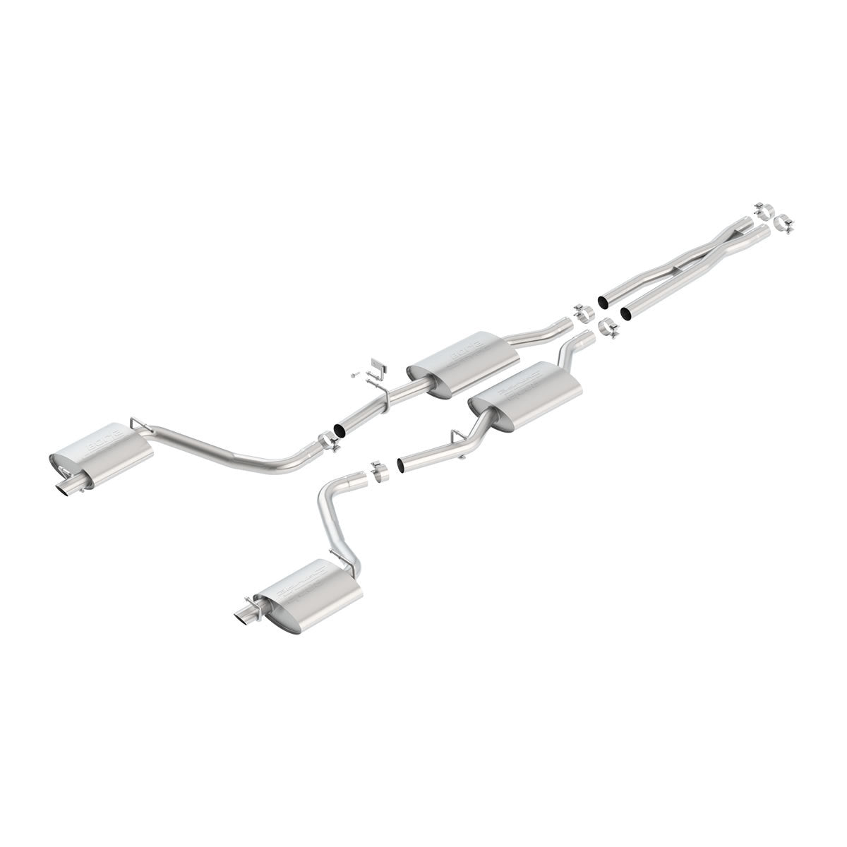 BORLA 140685 Вихлопна система Кат-бек для CHRYSLER 300 2015-2021 / DODGE Charger / DODGE Charger SXT 2022-2023 Photo-0 