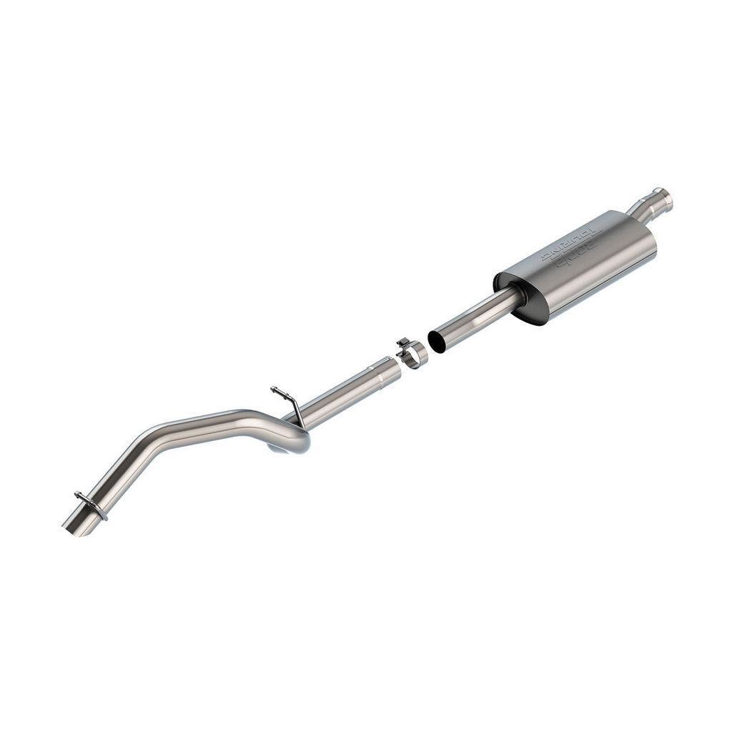 BORLA 140822 Вихлопна система Cat-Back Touring, 2.75" (наконечник загорнутий донизу 2.75") для JEEP Wrangler 2.0L (JLU) 2018- Photo-0 