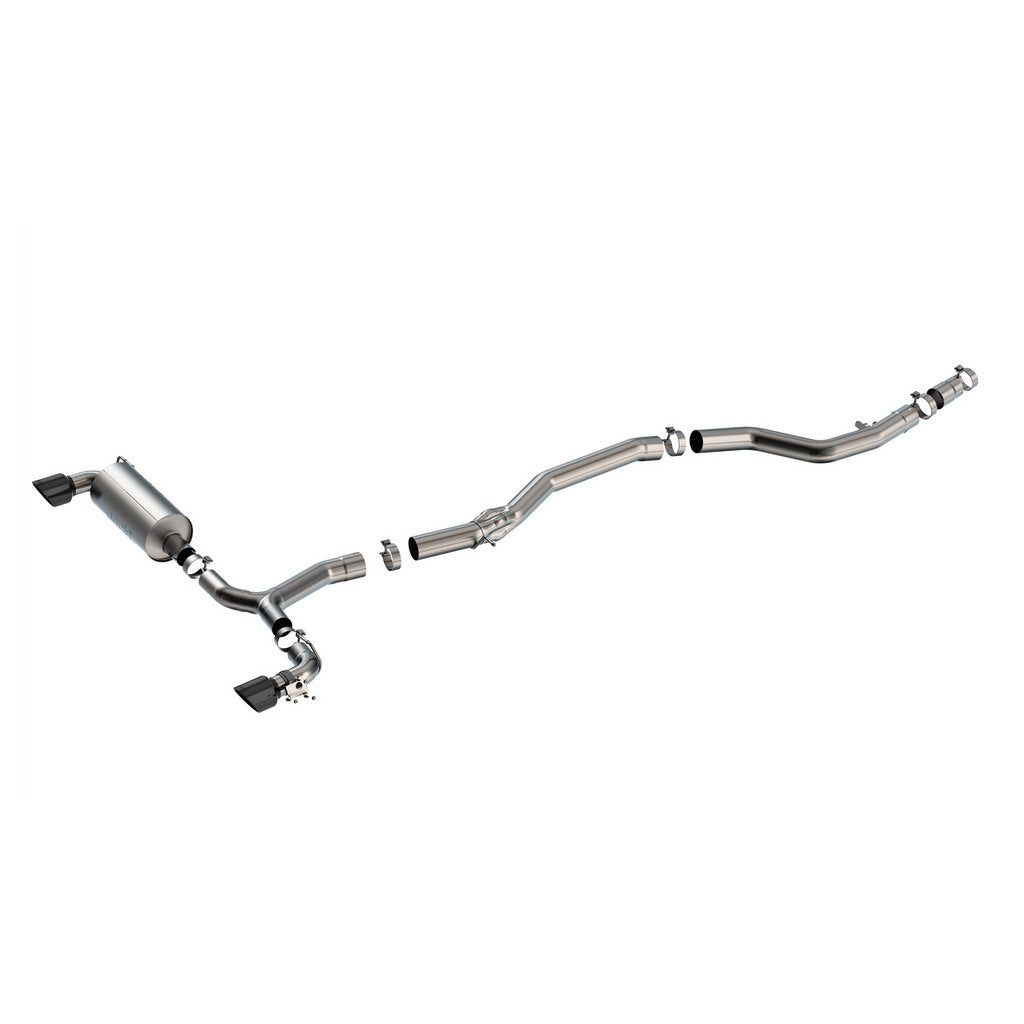 BORLA 140826BC Вихлопна система Cat-Back 3", ATAK (наконечники з чорного хрому) для TOYOTA Supra GR (A90 / A91) 2020-2025 Photo-0 