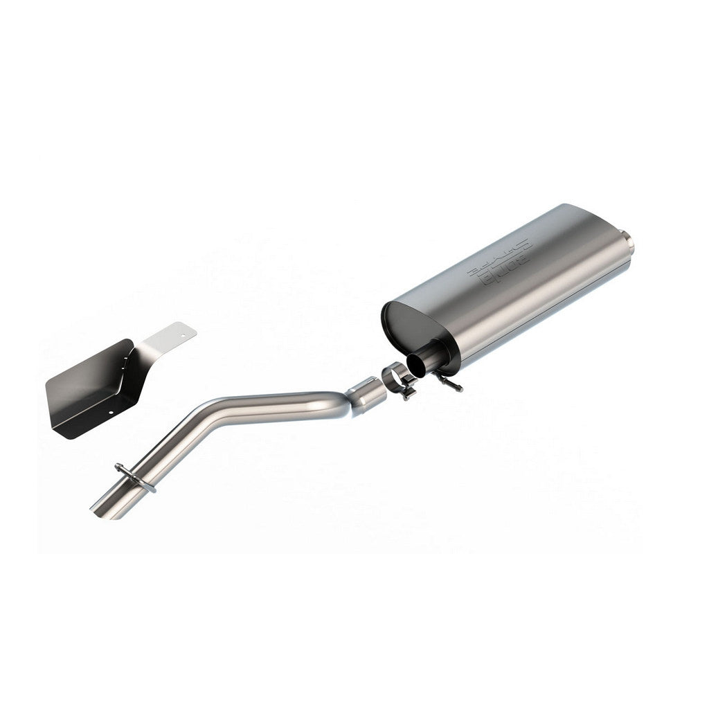 BORLA 140847 Вихлопна система Cat-Back 2.50\", S-Type (наконечник з виходом донизу 2.75\") для JEEP Wrangler 3.6L (JL) 2018- Photo-0 