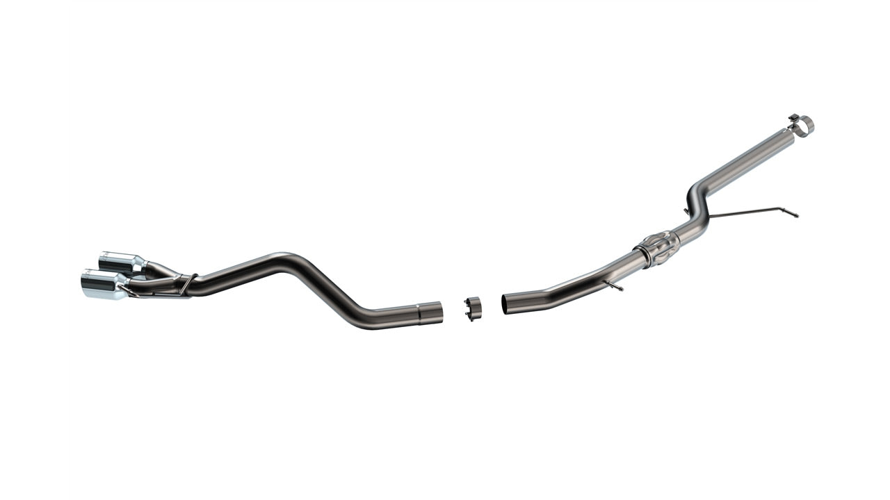 BORLA 140948 Вихлопна система Cat-back S-Type 2.50" D S RD RL AC S Наконечники: 3.50" RD X 6.00" Хром для FORD Maverick Tremor 2023-2024 Photo-0 