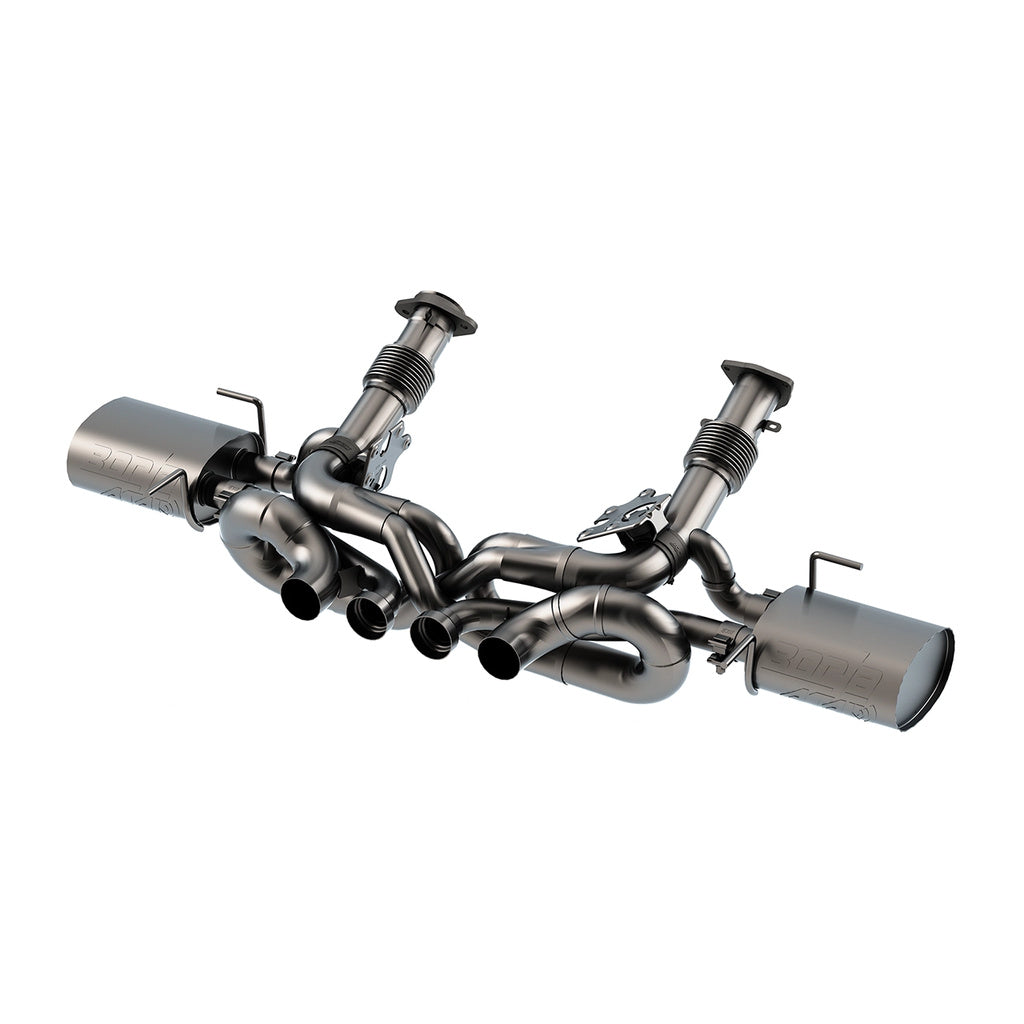 BORLA 140957 Вихлопна система Cat-Back 3", ATAK (Використовуйте оригінальні наконечники або опціональні наконечники BORLA) для CHEVROLET Corvette C8 (Z06) 2023- Photo-0 