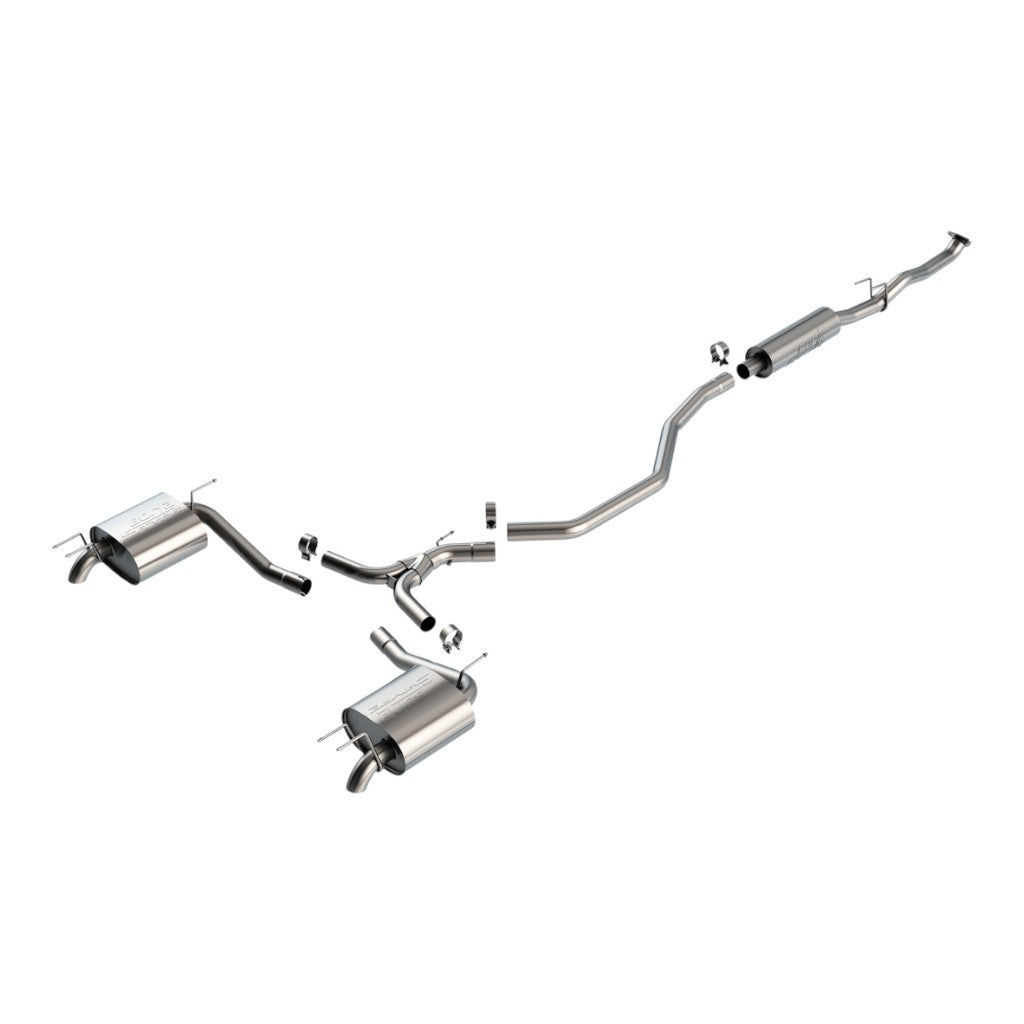 BORLA 140983 Вихлопна система Cat-Back 2.5", 2.25", S-Type (наконечники 2.5", вигнуті донизу) для HONDA Accord 1.5L (LX / EX) 2023-2025 Photo-0 