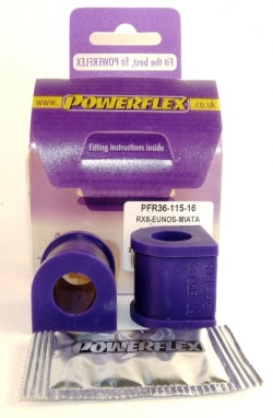 POWERFLEX PFR36-115-16 Втулка заднього стабілізатора поперечної стійкості, 16 мм x2 для MAZDA RX8 (2004+) Photo-1 