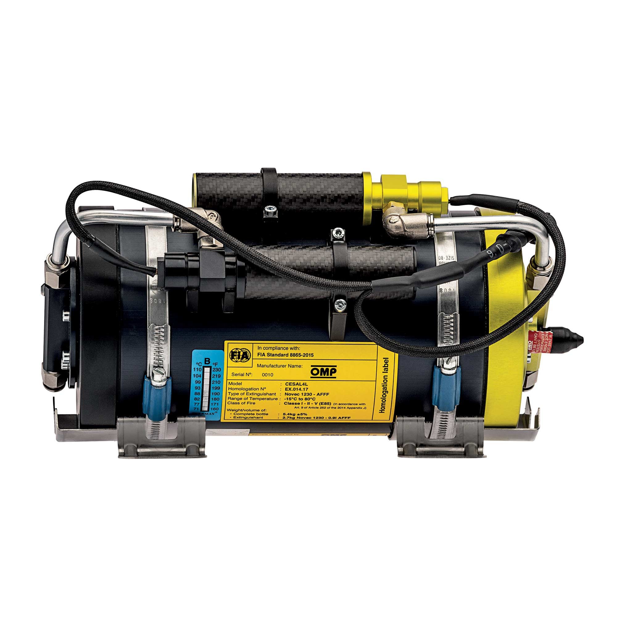OMP CE0-SAL4-C01 Система пожежогасіння CESAL4 (версія XS), FIA 8865-2015, електрична, 0,6-1,12 м3 Photo-2 
