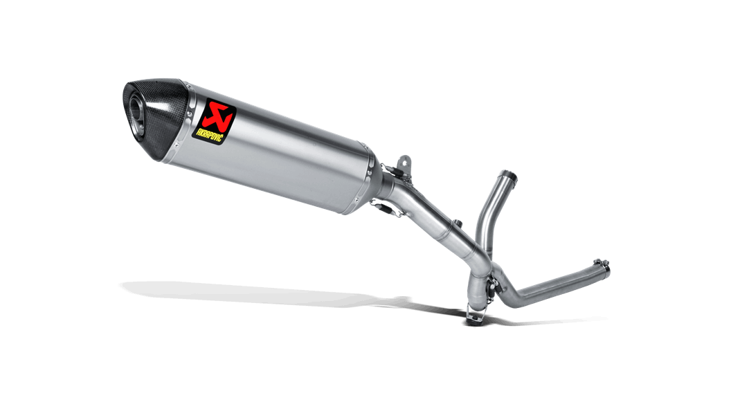 AKRAPOVIC S-S65SO2-RT Вихлопна система Slip-On Line (Titanium) Suzuki V-Strom 650 2004-11 Photo-0 