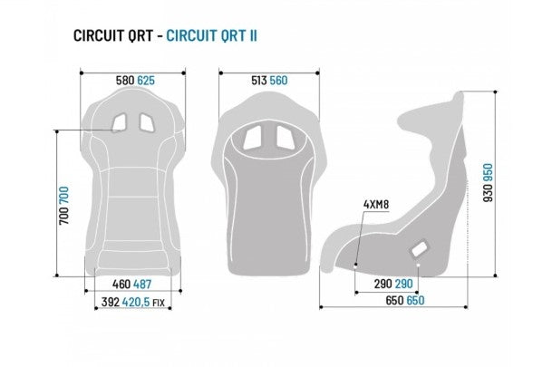 SPARCO 008019RNR Крісло для автоспорту CIRCUIT QRT, FIA 8855-1999, розмір M Photo-3 