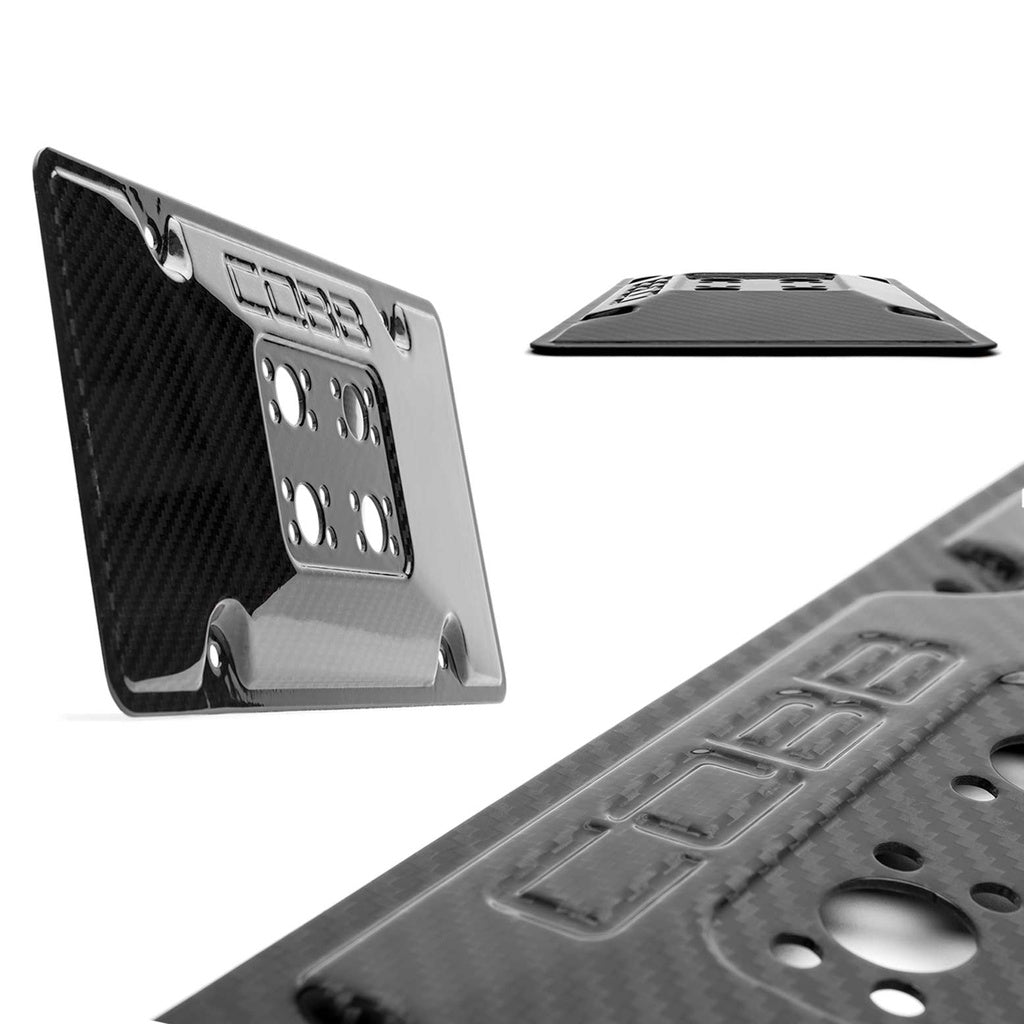 COBB 861630 Кріплення для переміщення номерного знака REDLINE (карбон) для SUBARU WRX / WRX STI 2008-2014 Photo-2 