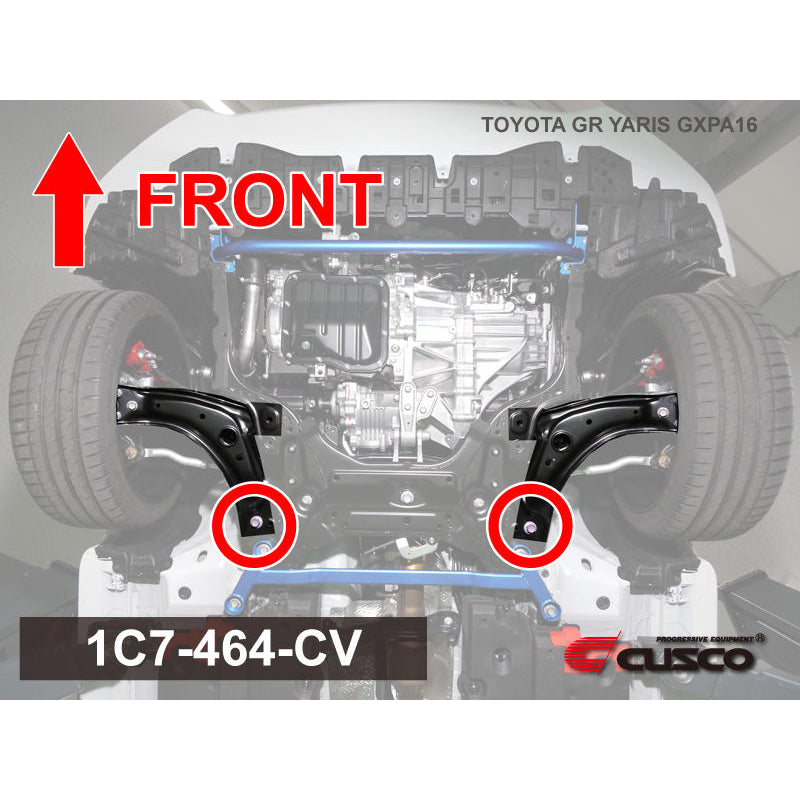 CUSCO 314 464 CV Втулки вилки амортизатора (передня/нижня сторона важеля) для HONDA CR-X (EF8) Photo-2 