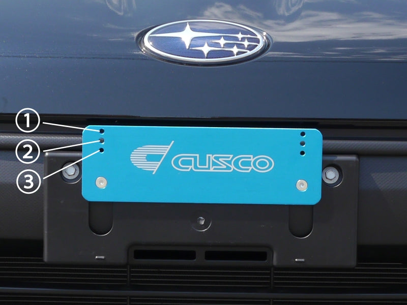 CUSCO 404 550 R Стойка номерного знака з боковим переміщенням для MAZDA Roadster (NA6CE/NA8C) Photo-2 