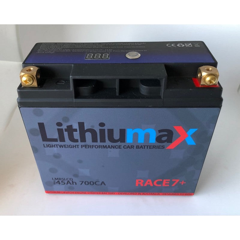 LITHIUMAX LMBSLCD7 Аккумулятор RACE7+ с ЖК-дисплеем 700CA 45A Photo-1 
