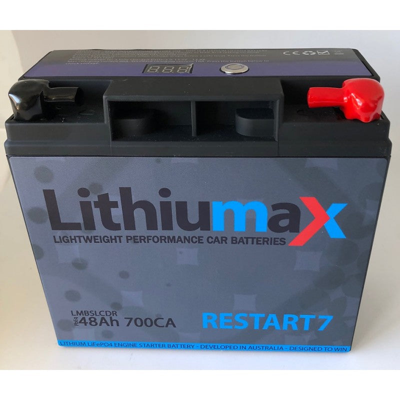 LITHIUMAX LMBSLCD7R Акумулятор RESTART7 Gen4 з РК-дисплеєм 700CA 48Ah Photo-2 
