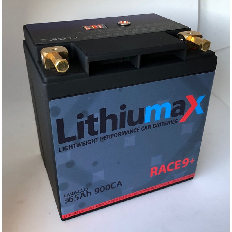 LITHIUMAX LMBSLCD9 Акумулятор RACE9+ з LCD 900CA 65Ah Photo-1 
