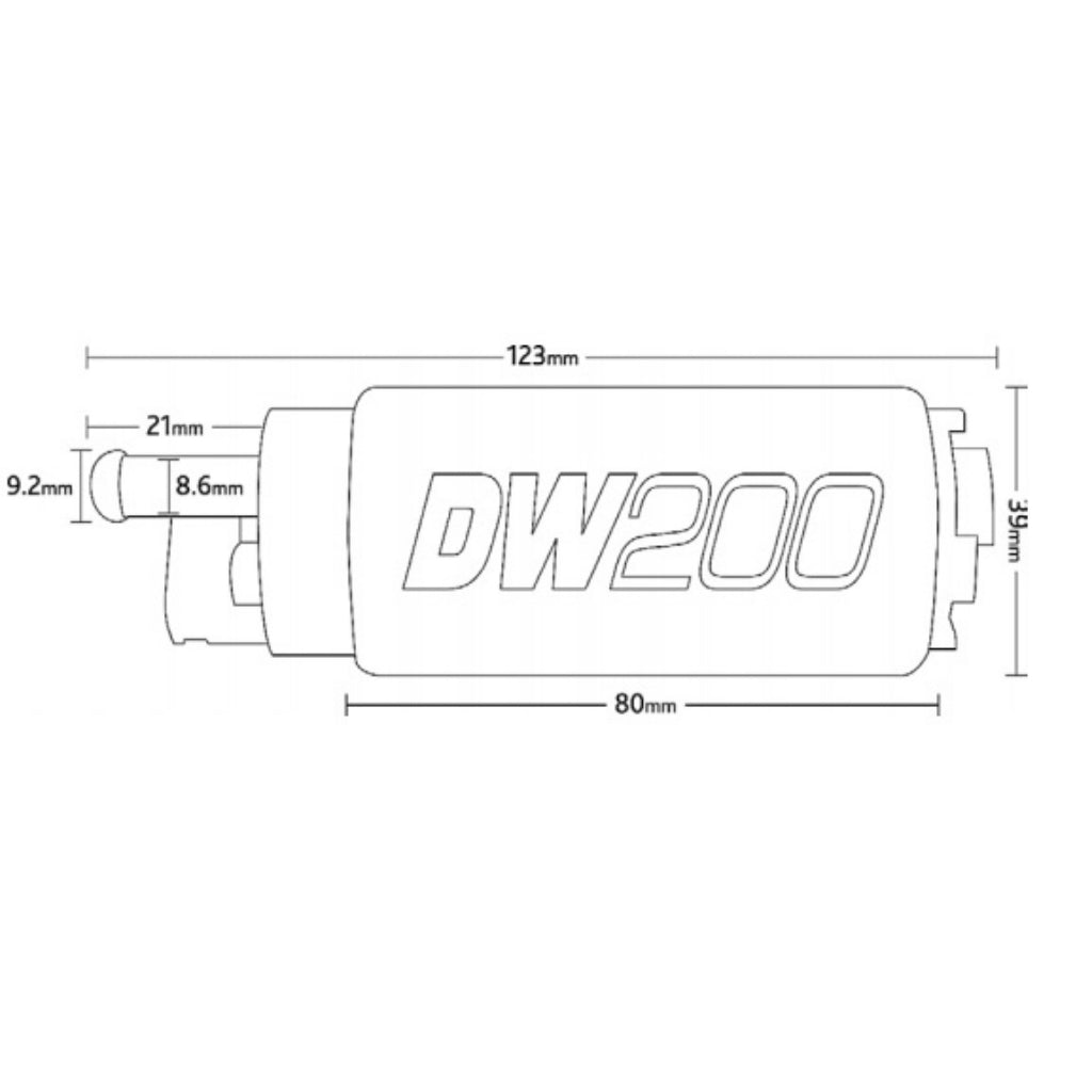 DEATSCHWERKS 9-201-0791 Паливний насос 255 л/год установчий комплект для SUBARU WRX STi 1993-2007 Photo-2 