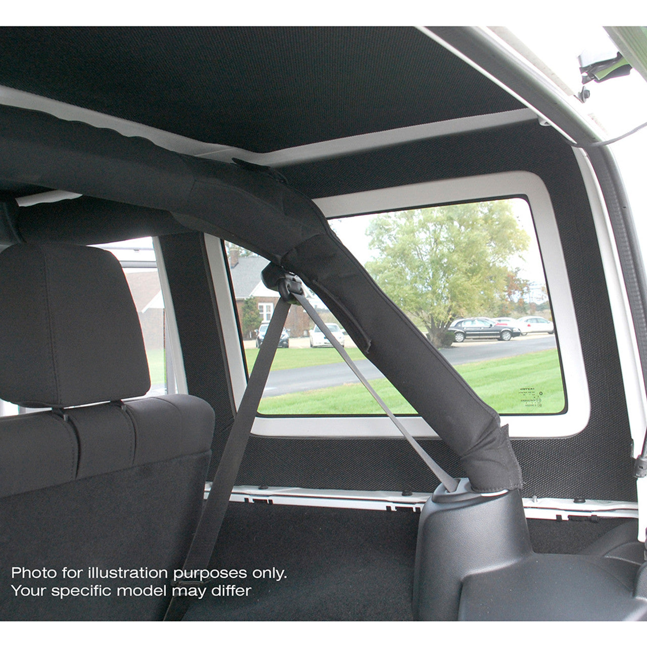 DEI 50175 Біле оригінальне оздоблення заднього бокового вікна лише для JEEP Wrangler JL 4-дверний Photo-2 