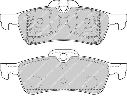 FERODO FDS1676 DS2000 Колодки зад для MINI COOPER MK1 Photo-0 