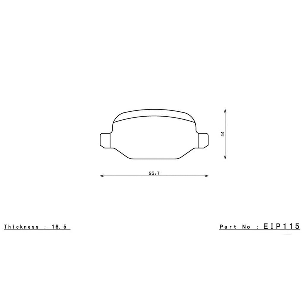 ENDLESS EIP115MA45B Задні гальмівні колодки для ALFA ROMEO 147 / 156 Photo-2 