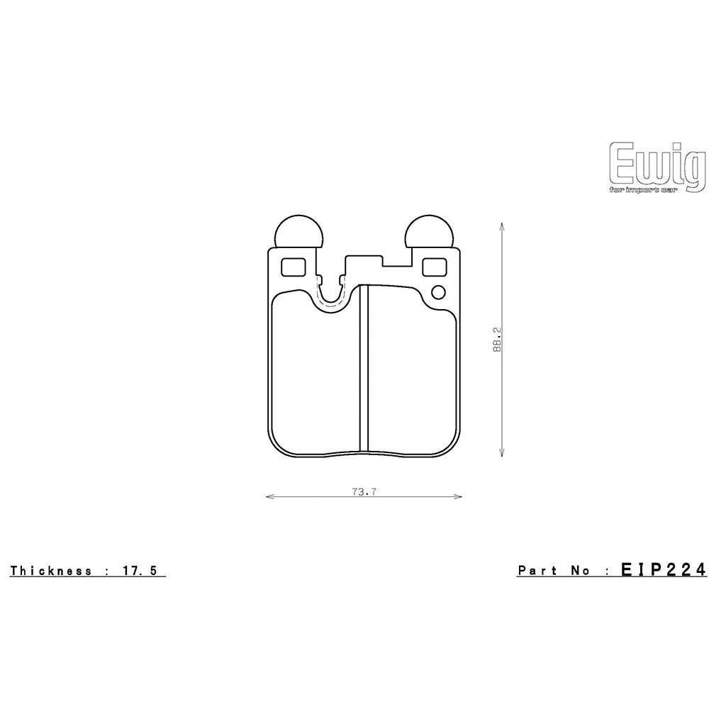 ENDLESS EIP224MA45B Задні гальмівні колодки MA45B для BMW M2 (F87) / M3 (F80) / M4 (F82) Photo-1 