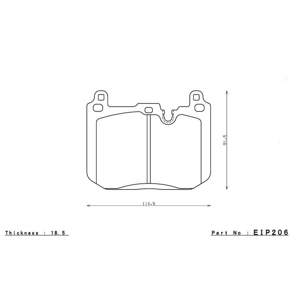 ENDLESS EIP206MA45B Передні гальмівні колодки MA45B для BMW M2 (F87) / M3 (F80) / M4 (82) Photo-1 